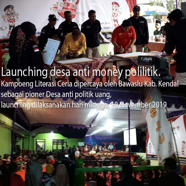 Launching desa anti money polllitik